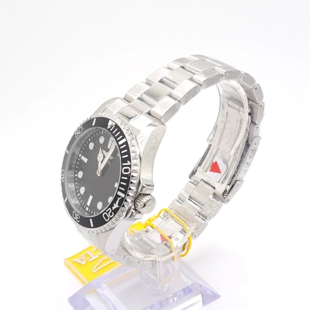 Invicta Pro Diver Crestcore 49693 Men's Quartz Black Dial Steel Watch 43mm New